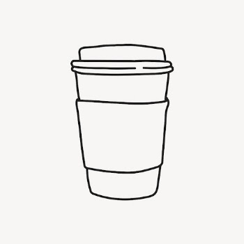 Coffee cup doodle sticker, drinks, | Free Vector Illustration - rawpixel