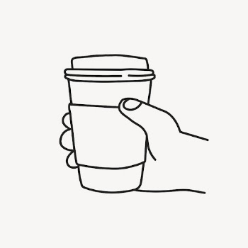 Coffee cup doodle sticker, drinks, | Free Vector Illustration - rawpixel
