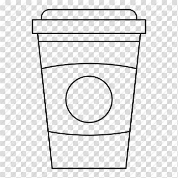 Coffee, cup, drink, line, outline, paper, thin icon