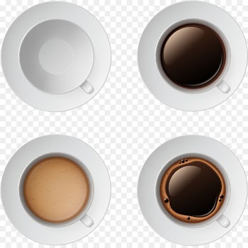 Coffee cup Espresso Cream Cafe - Vector white coffee cup and coffee 