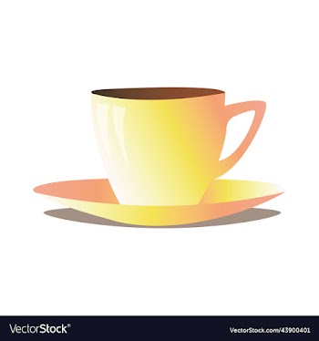 coffee cup in delicate golden shades