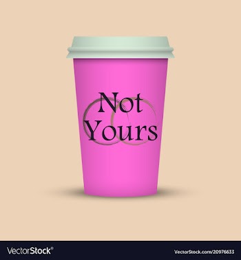 Coffee cup in hipster low poly style with text vector image