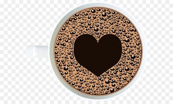 Coffee cup Latte Mug Cafe - Coffee Cup with Heart PNG Clipart Image 