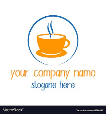 coffee cup logo design with format
