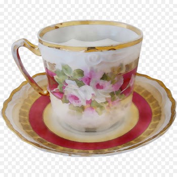 Coffee cup Mug M Porcelain Saucer -  