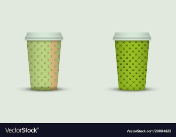 Coffee cup set vector image