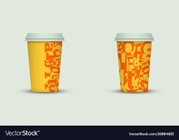 Coffee cup set vector image