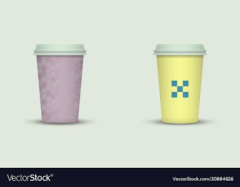Coffee cup set vector image