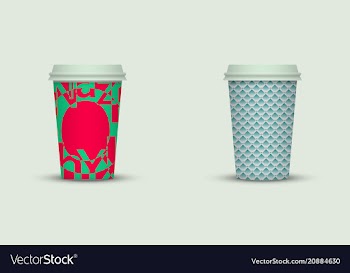Coffee cup set vector image