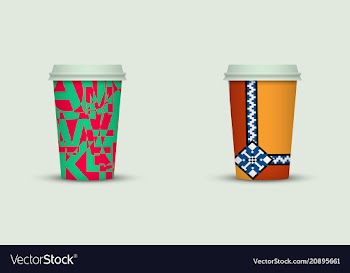 Coffee cup set vector image