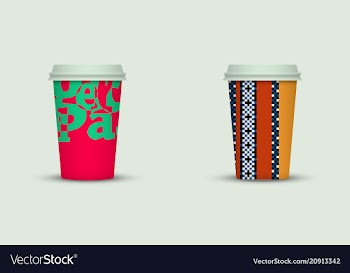 Coffee cup set vector image