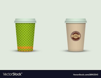 Coffee cup set vector image