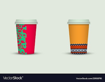 Coffee cup set vector image