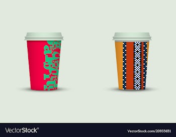 Coffee cup set vector image