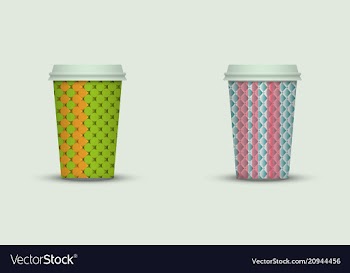 Coffee cup set vector image
