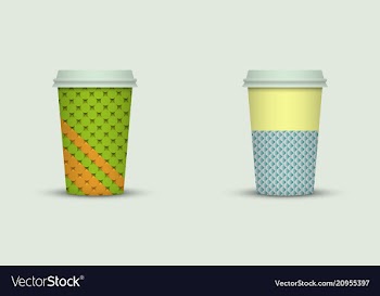 Coffee cup set vector image