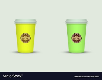 Coffee cup set vector image