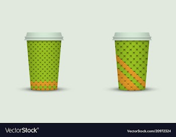 Coffee cup set vector image