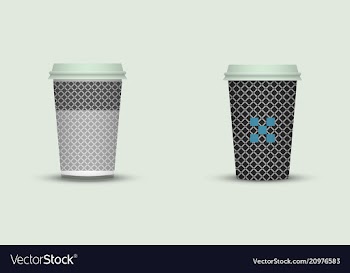 Coffee cup set vector image