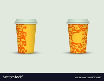 Coffee cup set vector image