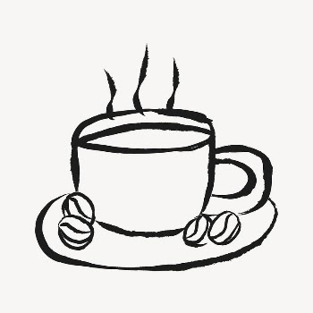 Coffee cup sticker, beverage doodle | Free Vector Illustration - rawpixel