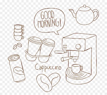 Coffee cup Tea Cafe Coffee bean - arabisc button 