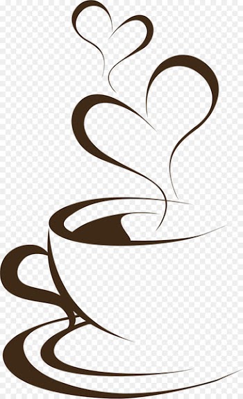 Coffee cup Tea Cafe - Hand painted brown coffee cup 