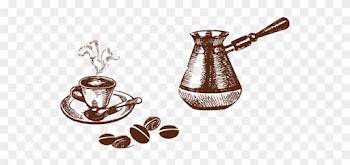 Coffee Cup Tea Cafe Herring And Coffee - Kitchen Puns Framed Print, 18.25 X 18.25", Set Of 4
