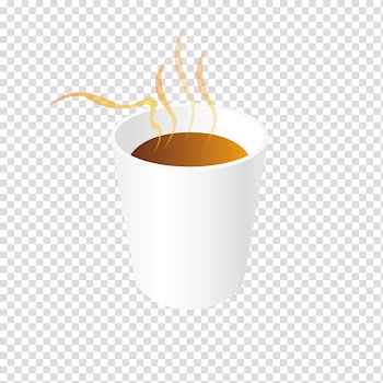Coffee cup Tea Cafe, Steaming coffee cup white transparent background PNG clipart