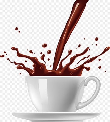 Coffee cup Tea Hot chocolate - Cup chocolate splash material 