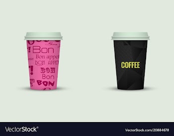 Coffee cup to go coffee cups set collection vector image