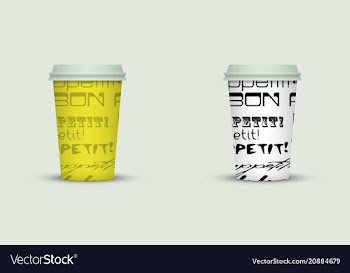 Coffee cup to go coffee cups set collection vector image
