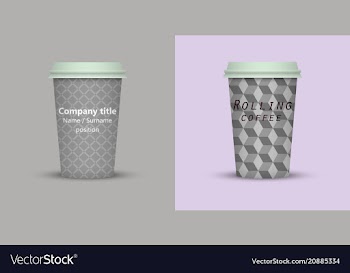 Coffee cup to go coffee cups set collection vector image