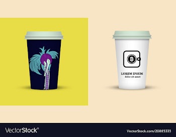 Coffee cup to go coffee cups set collection vector image