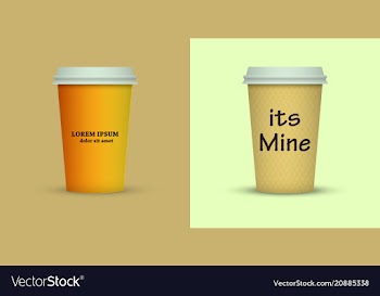 Coffee cup to go coffee cups set collection vector image