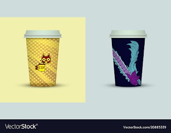 Coffee cup to go coffee cups set collection vector image