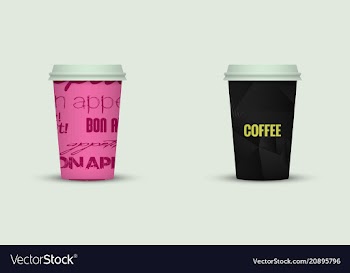 Coffee cup to go coffee cups set collection vector image