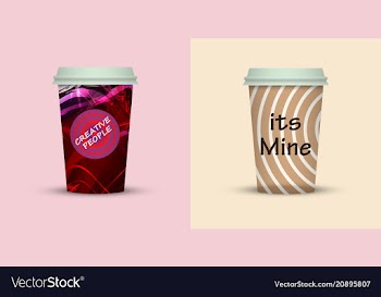 Coffee cup to go coffee cups set collection vector image