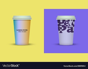Coffee cup to go coffee cups set collection vector image