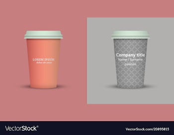 Coffee cup to go coffee cups set collection vector image