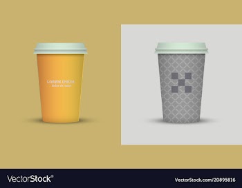 Coffee cup to go coffee cups set collection vector image
