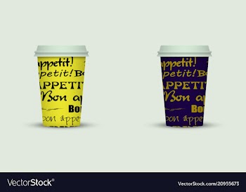Coffee cup to go coffee cups set collection vector image