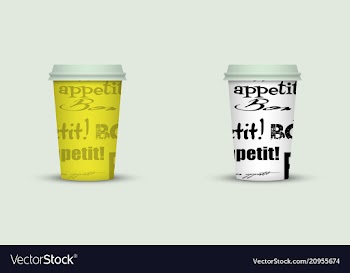 Coffee cup to go coffee cups set collection vector image