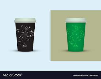Coffee cup to go coffee cups set collection vector image