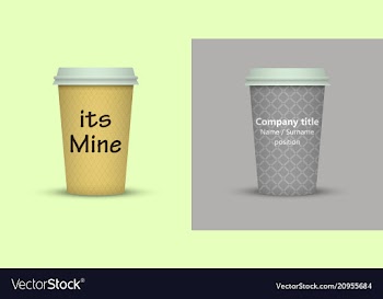 Coffee cup to go coffee cups set collection vector image