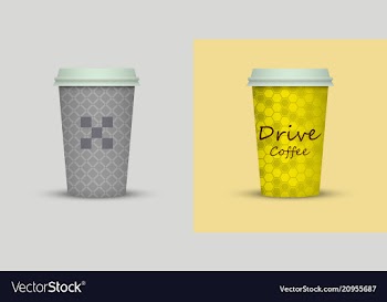 Coffee cup to go coffee cups set collection vector image