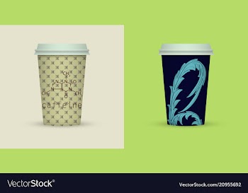 Coffee cup to go coffee cups set collection vector image