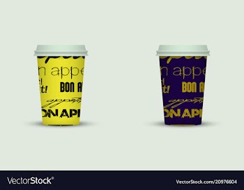 Coffee cup to go coffee cups set collection vector image
