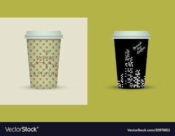 Coffee cup to go coffee cups set collection vector image