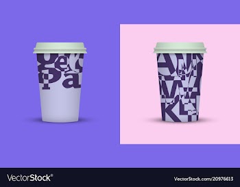 Coffee cup to go coffee cups set collection vector image